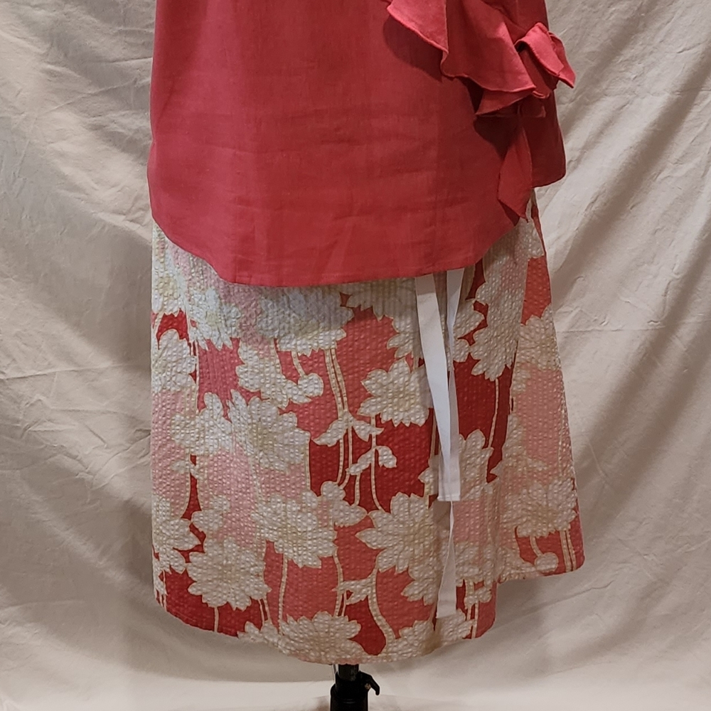 Adorable Plus Size Cotton Crinkle Skirt